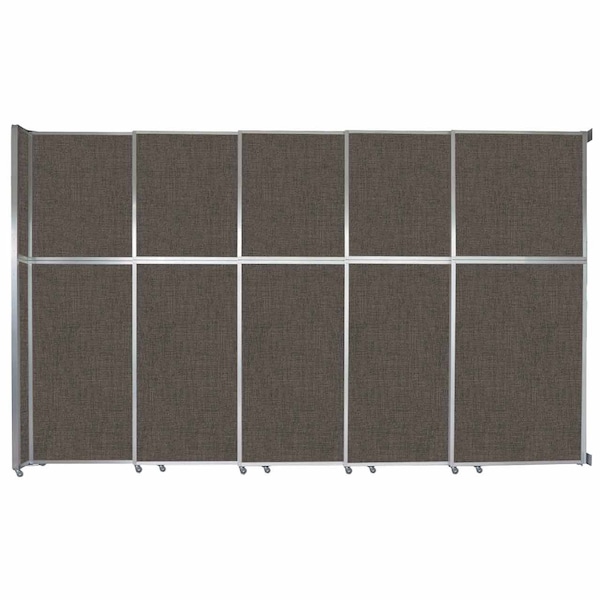 Operable Wall Sliding Room Divider 15'7" x 10'3/4" Mocha Fabric